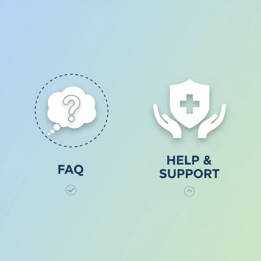 안전카지노 찾는 법 안내 – 2025년 2월 안전한 카지노 플레이 7 FAQ 도움말과 지원 아이콘들을 보여주는 이미지