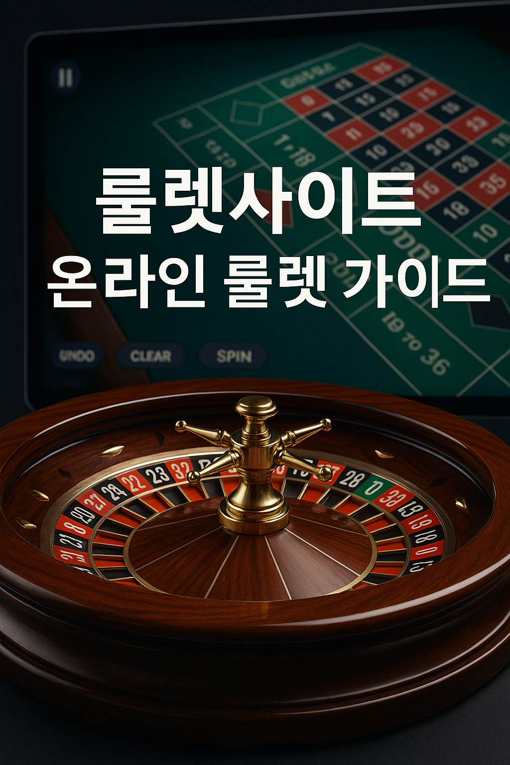 온라인 룰렛사이트 가이드 – 고급 나무 소재의 룰렛 휠과 온라인 테이블 UI, 한국어 카지노 안내