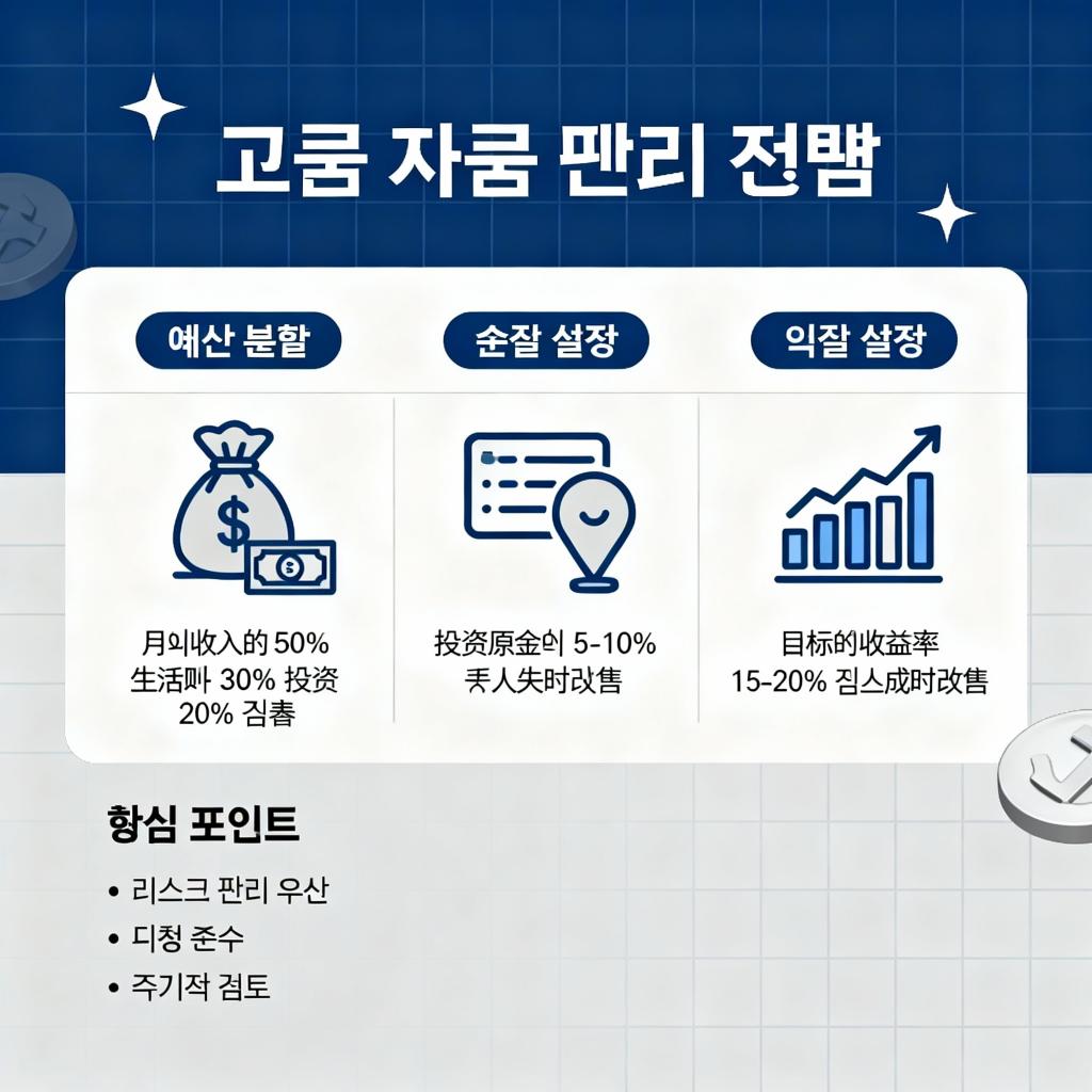 예산 분할 손절 익절 설정 등 고급 자금 관리 전략