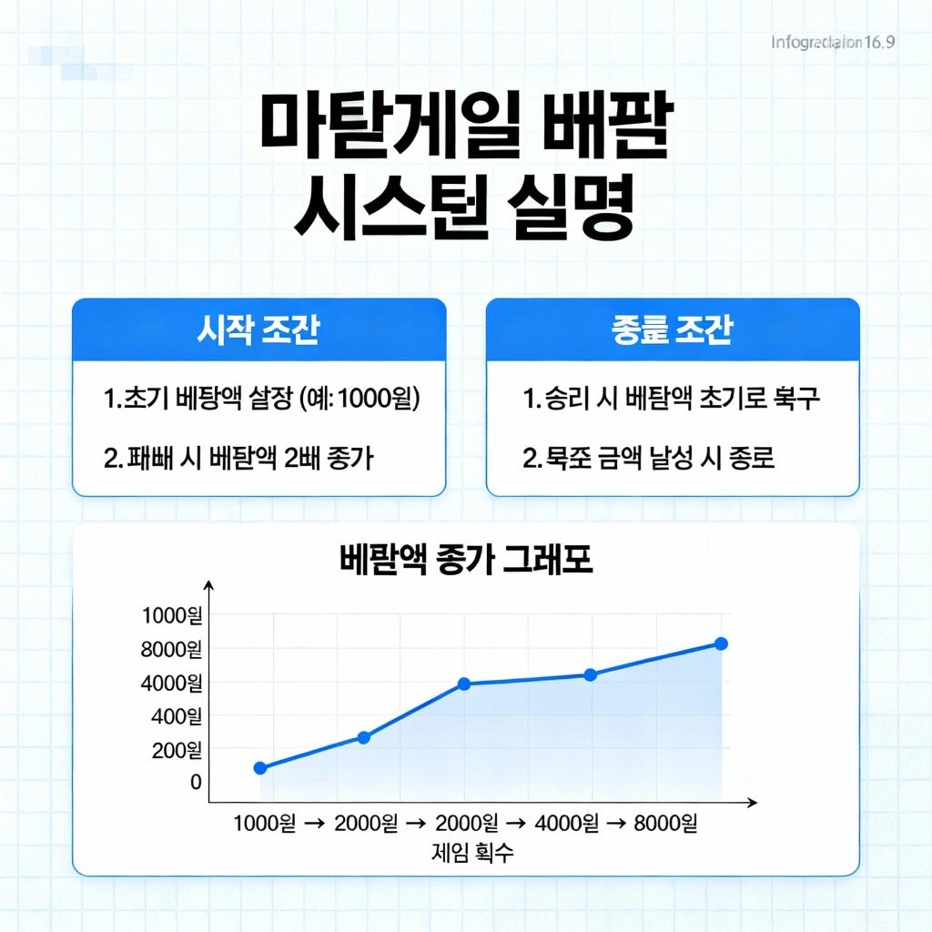 마틴게일 시스템 베팅액 증가 패턴