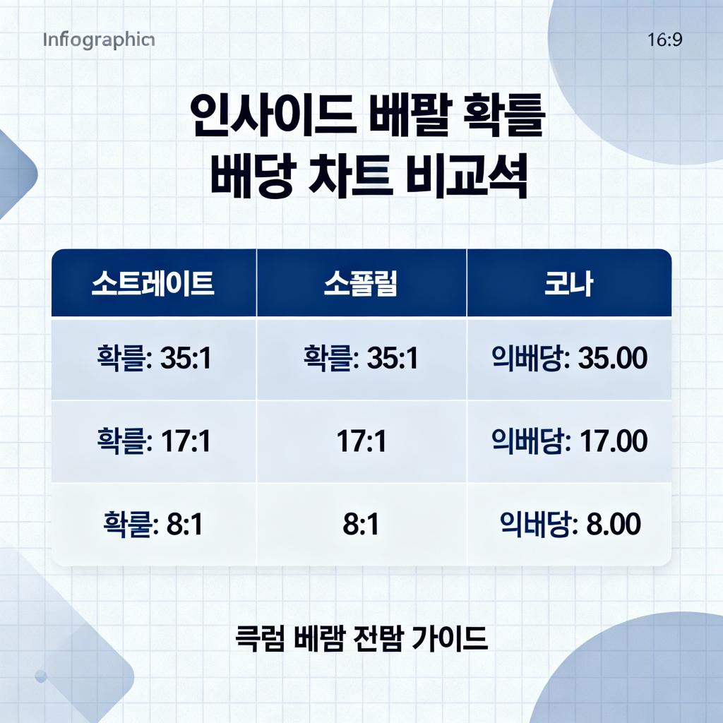 인사이드 베팅 확률 및 배당 분석
