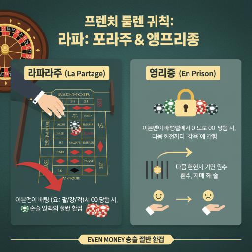 프렌치 룰렛 특별 규칙 설명