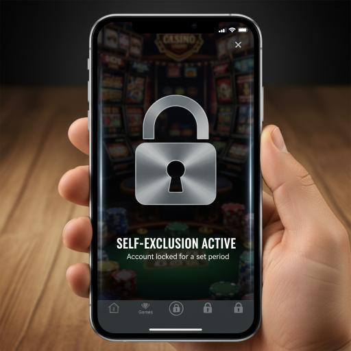 애플리케이션 화면 위에 자물쇠 아이콘이 겹쳐진 자기제한 기능 표시