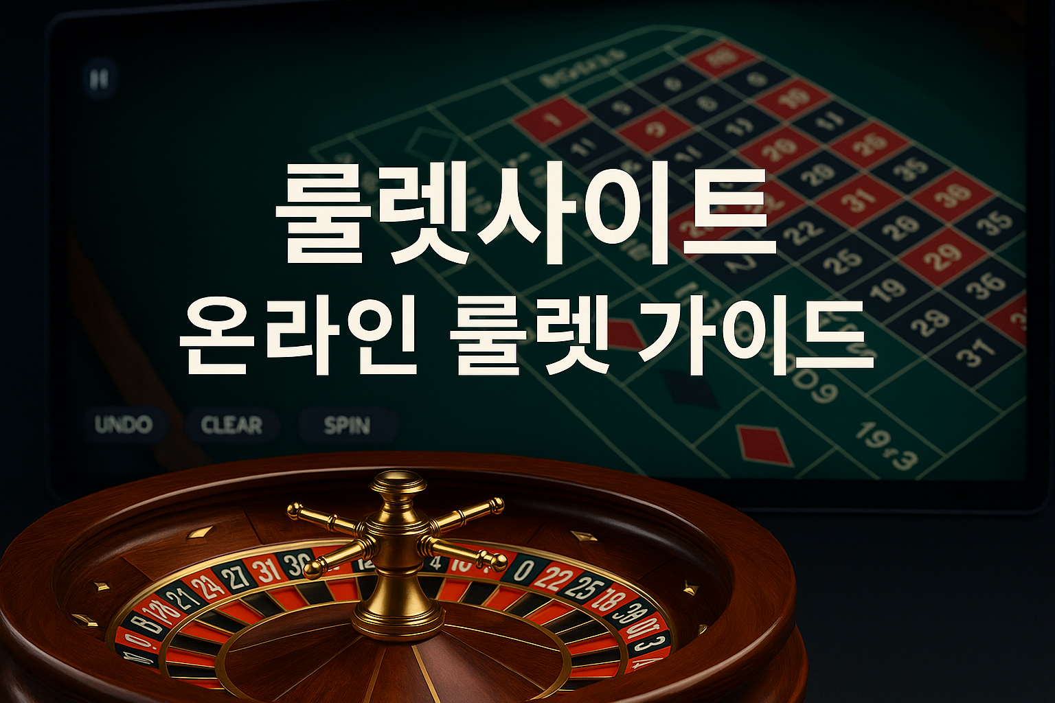 다양한 온라인 룰렛 휠과 테이블 장면이 포함된 고화질 프로모션 이미지, 유럽식·미국식·프랑스식 등 인기 변형을 시각적으로 표현